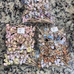 Unfinished paper Star mini flower keychain
 🌟